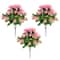 19" UV Resistant Artificial Hibiscus Bushes, 3ct.